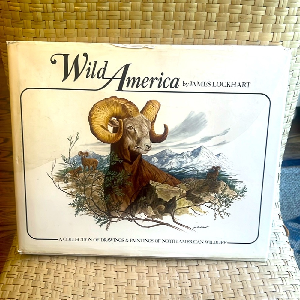 JAMES LOCKHART WILD AMERICA LARGE COFFEE BOOK Signed